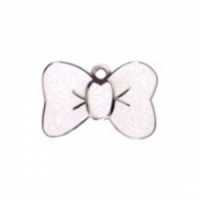 White Tie Glitter Cat Tag